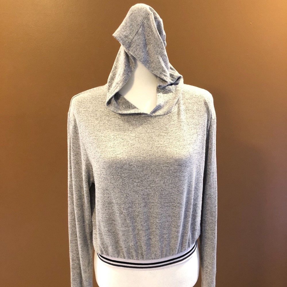 Caution to the wind sweatshirt gray